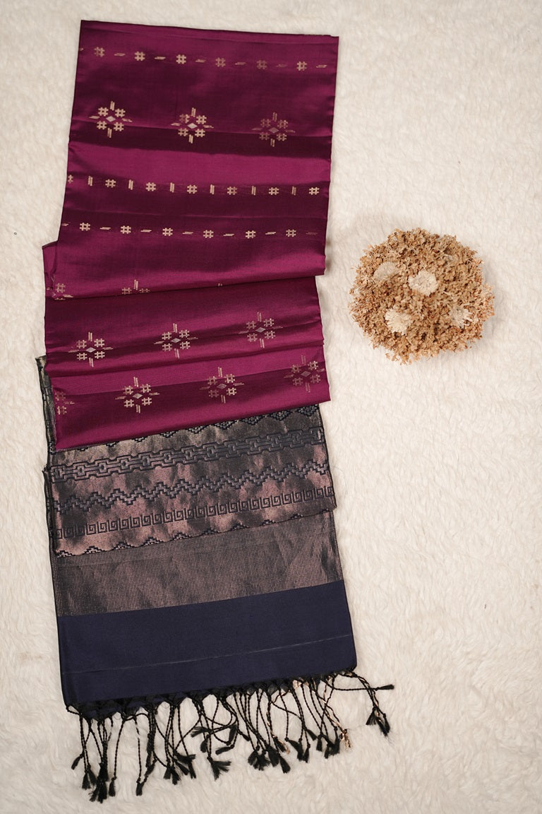 Pink Colour Kanchipuram Soft Silk Saree