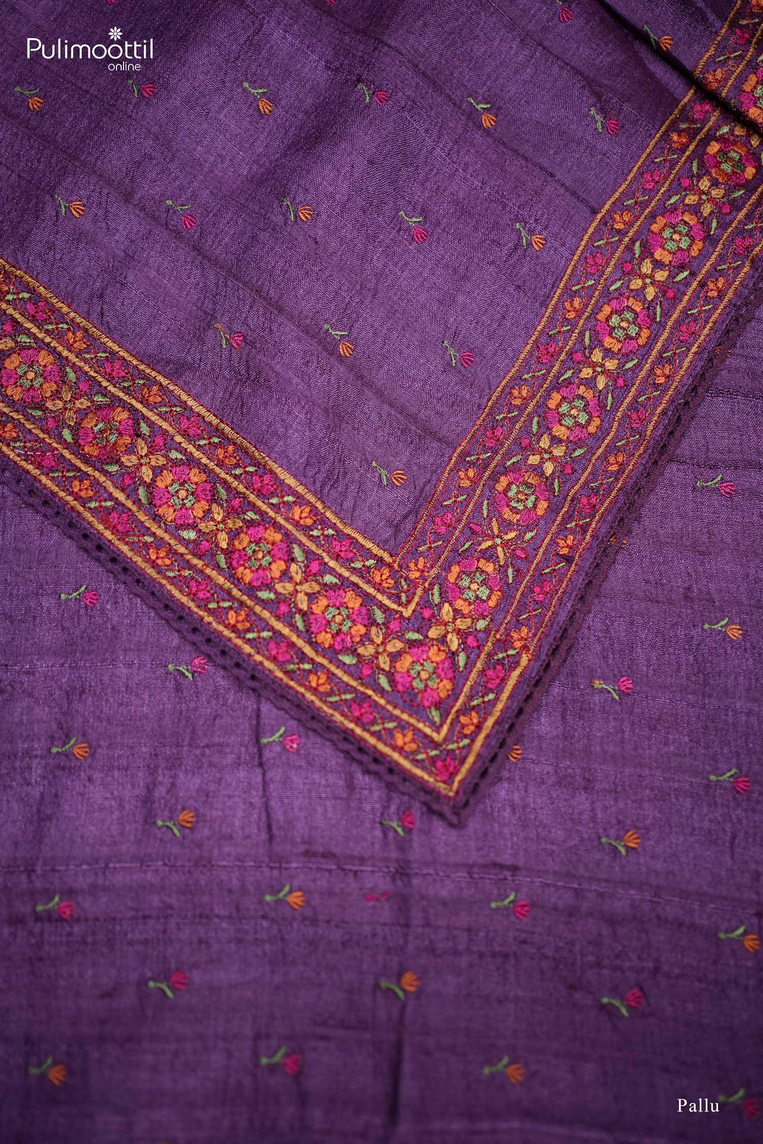 Purple Colour Jute Saree