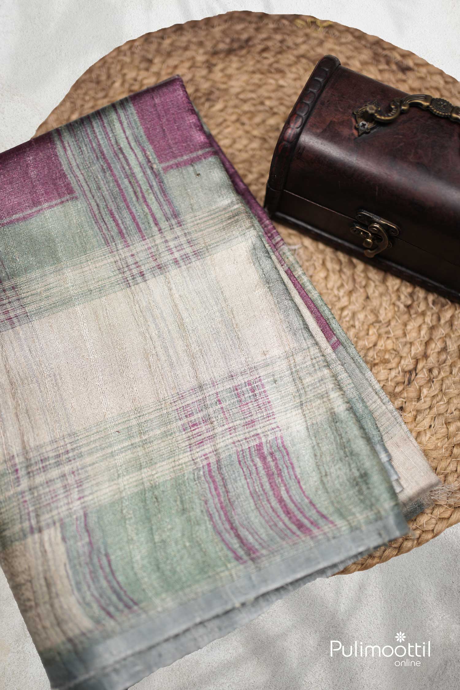 Multi Shade Jute Saree