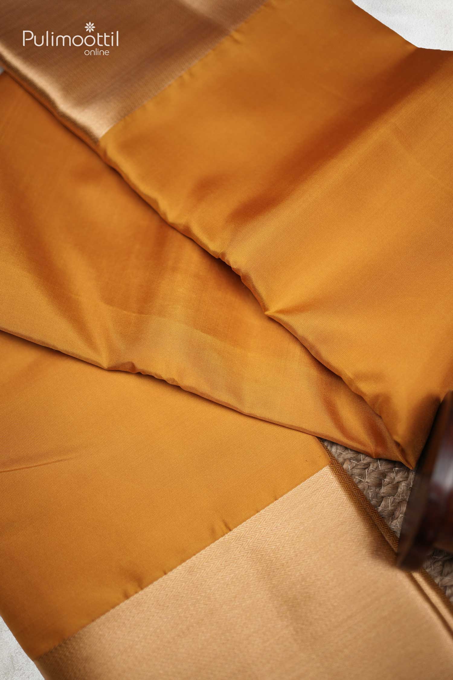 Mustard Yellow Kanchipuram Saree