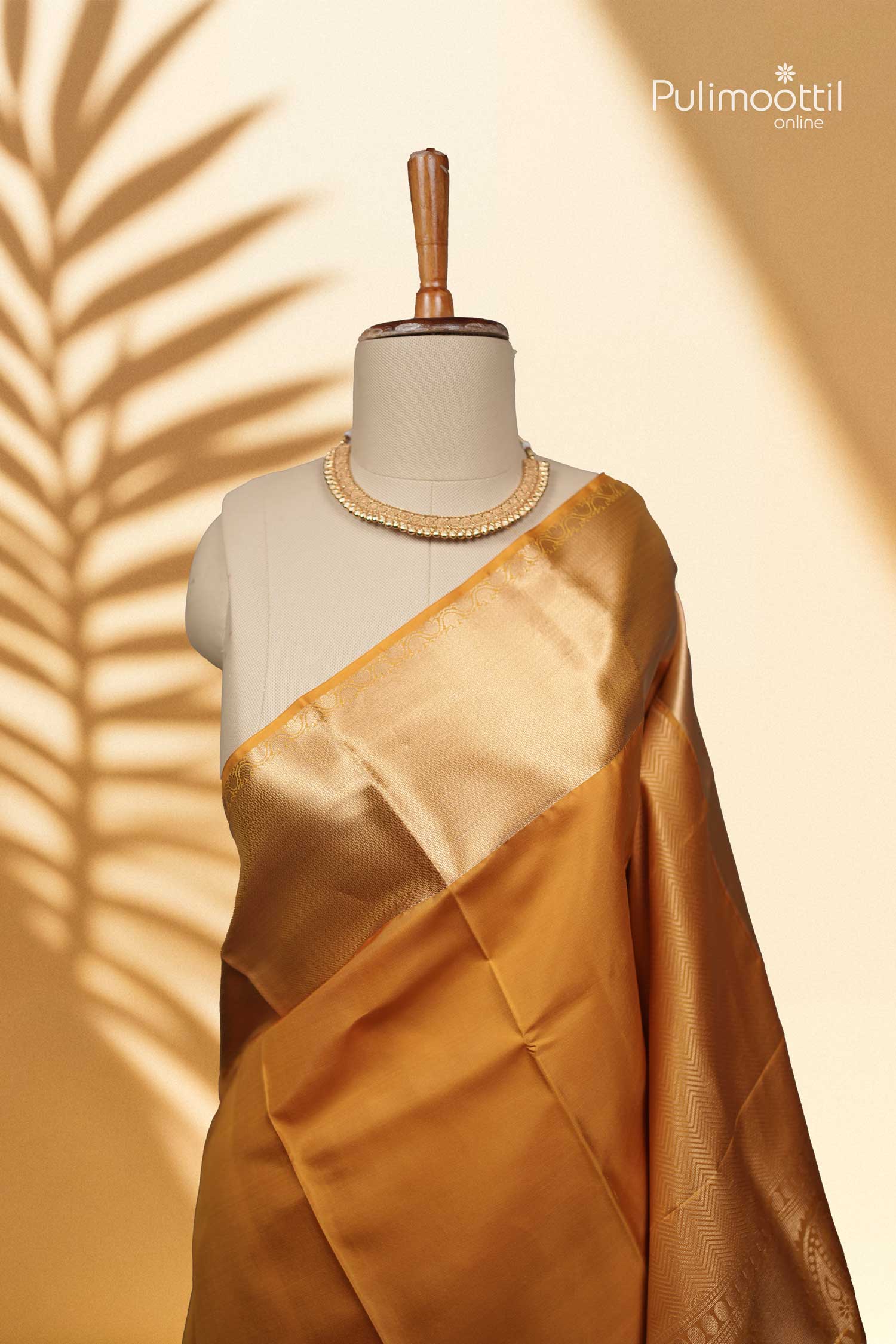 Mustard Yellow Kanchipuram Saree