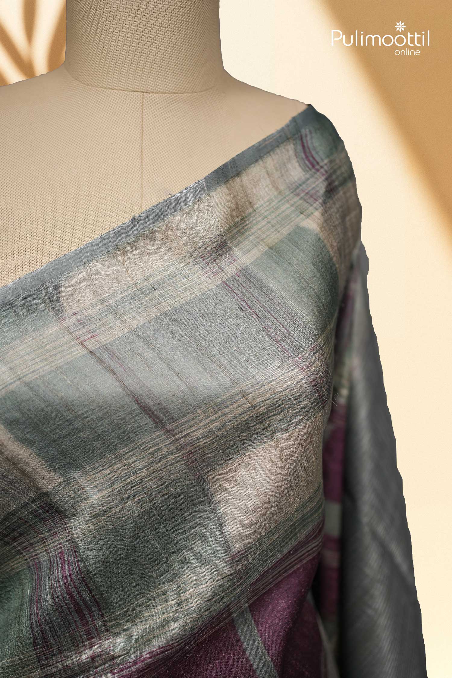 Multi Shade Jute Saree