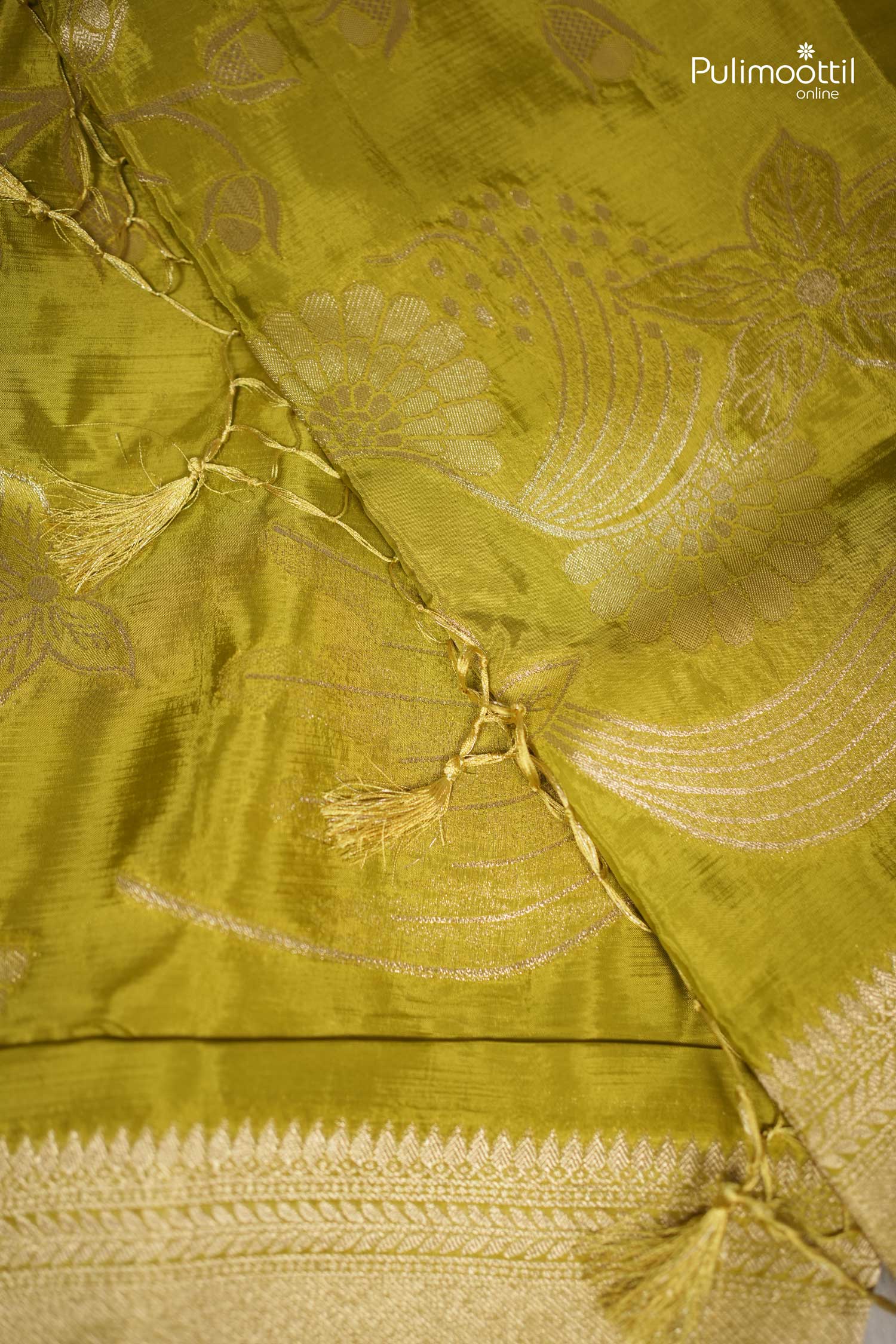Pista Green Banarasi Saree