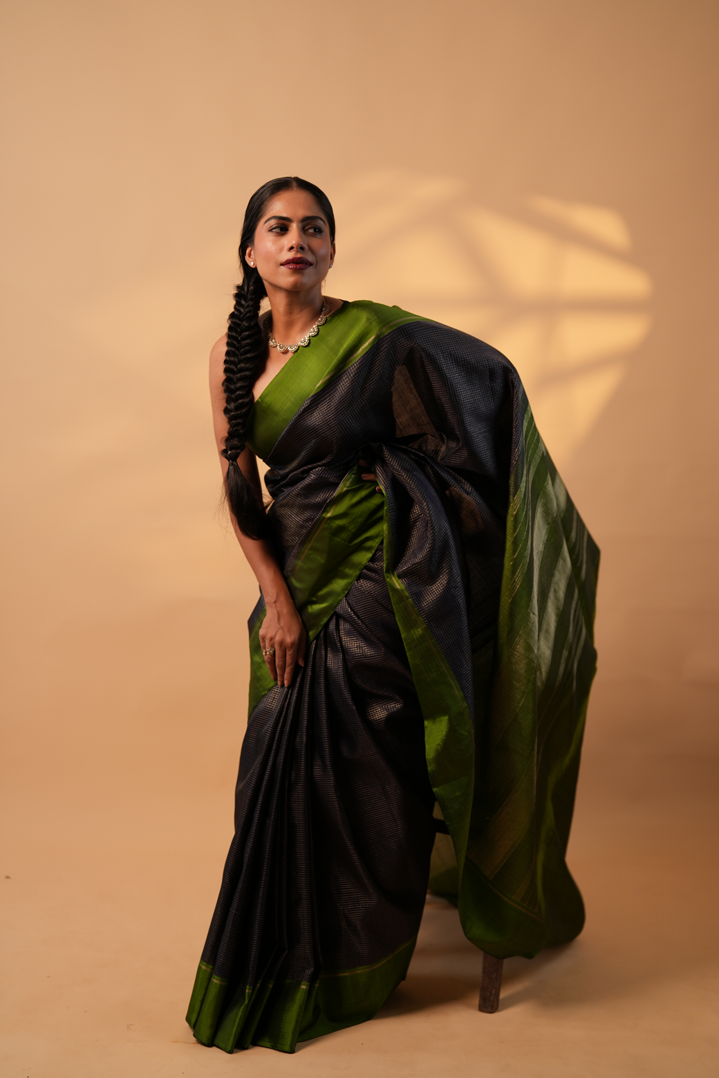 Blue Colour Kanchipuram Designer Saree