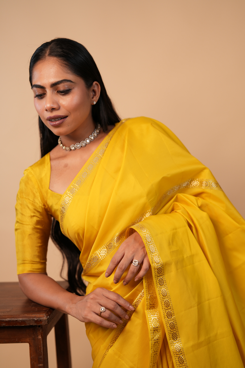 Lemon Yellow Colour Kanchipuram Soft Silk Saree