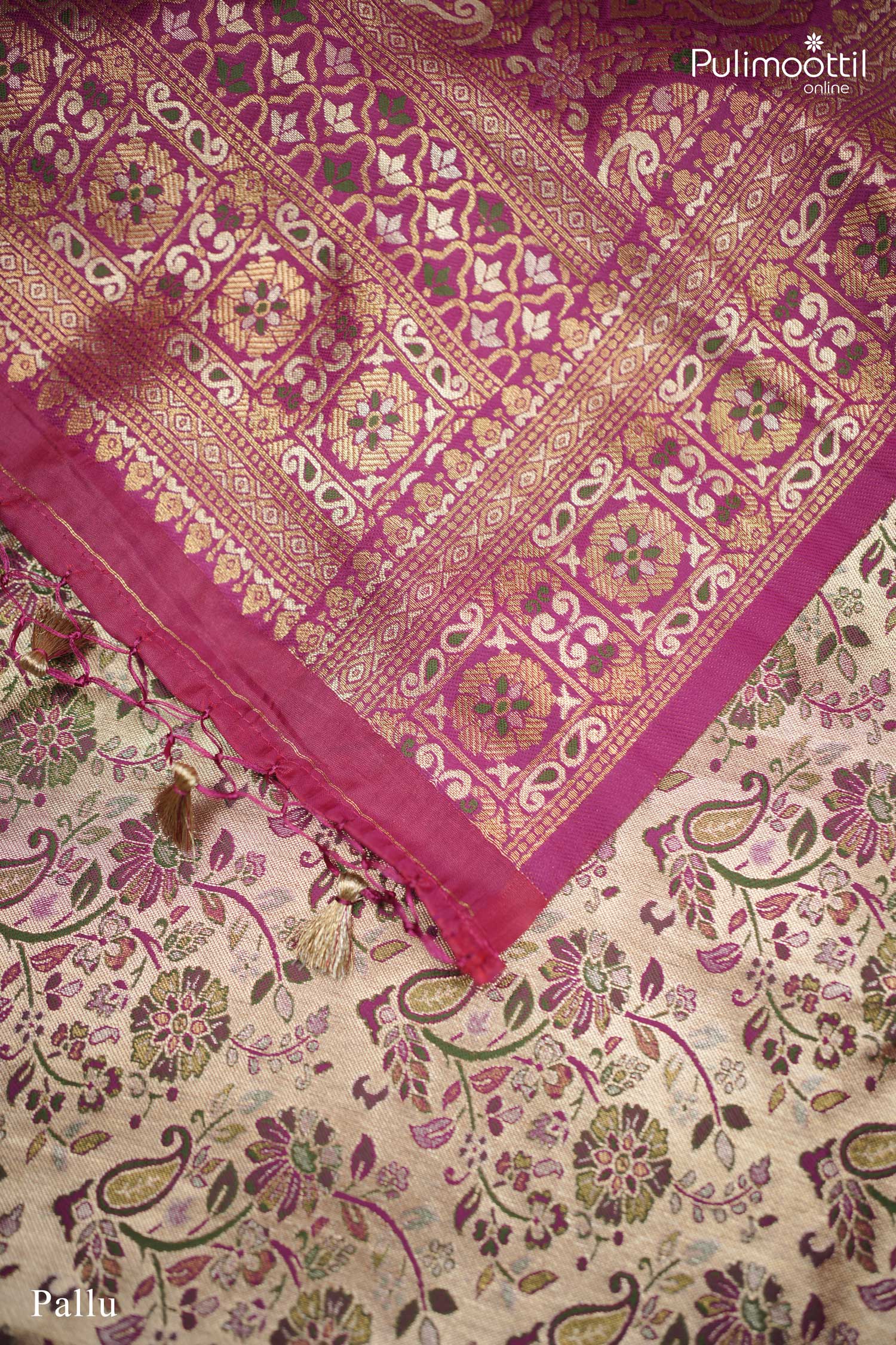 Golden Color Banarasi Saree.