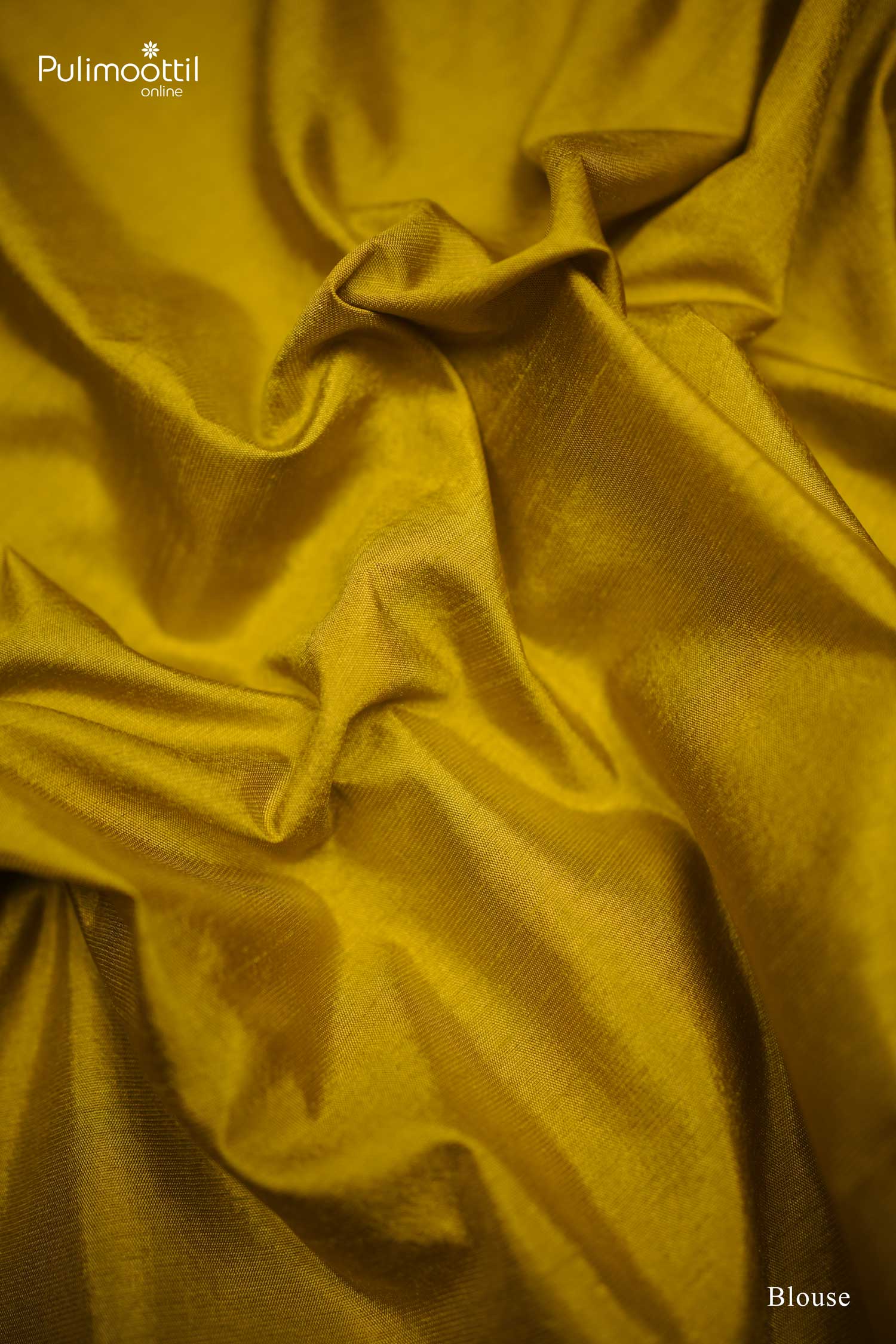 Mustard Yellow Semi Tussar Saree.