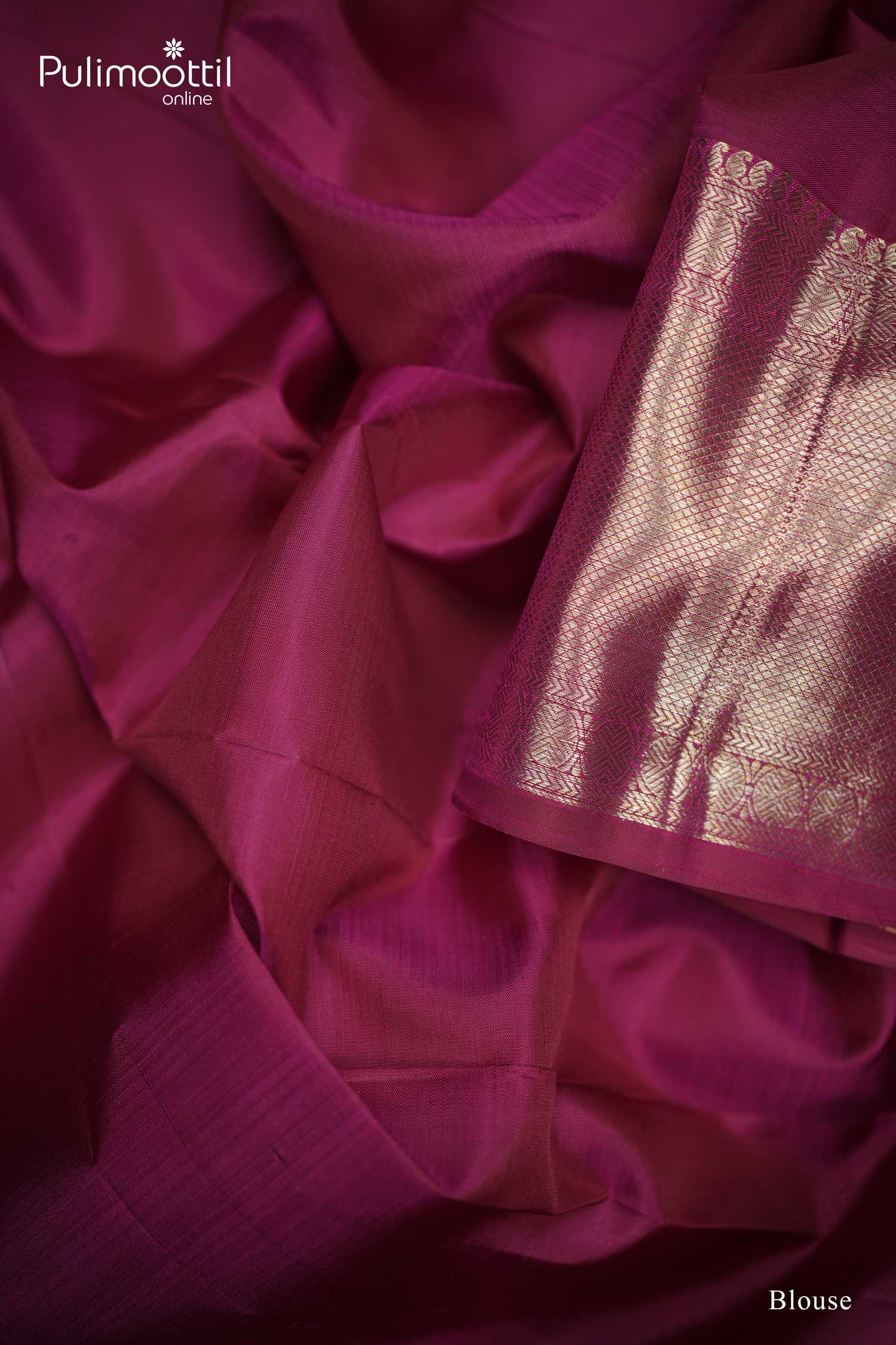 Light Wine Shade Kanchipuram Saree