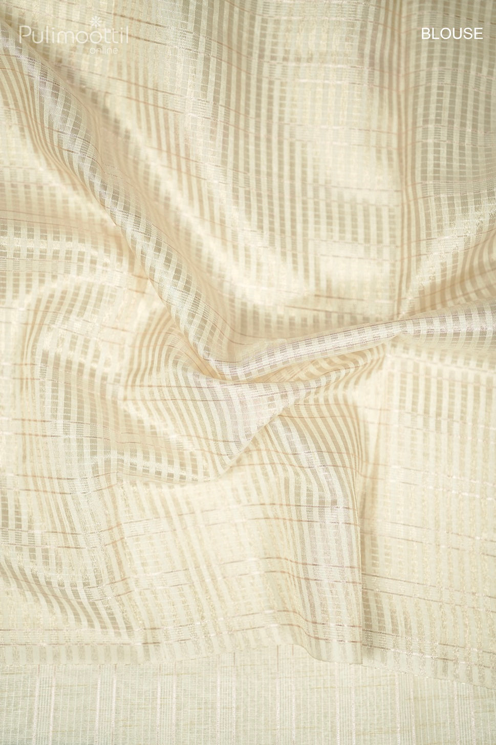 Ivory Colour Semi Chanderi Appliqué Work Fancy Saree.