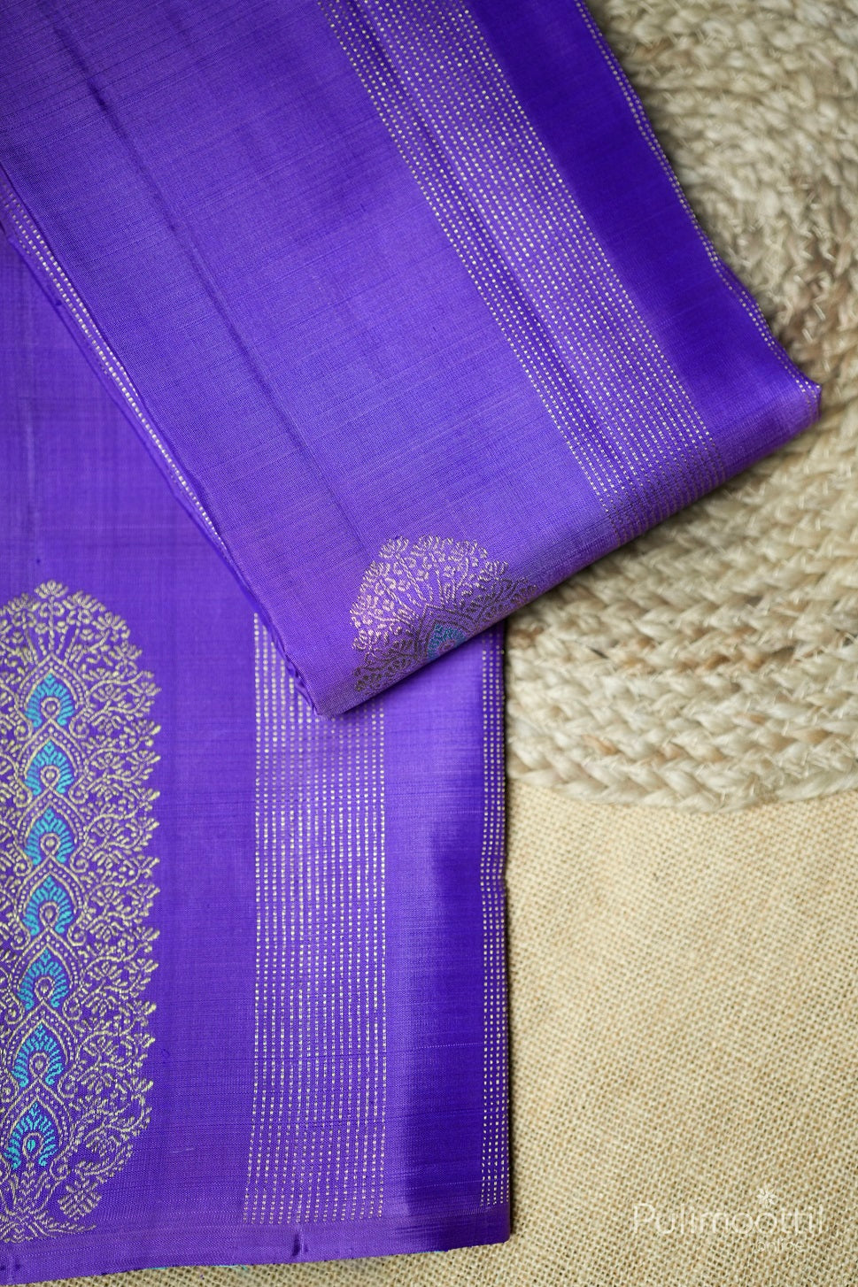 Light Violet Colour Kanchipuram Designer Wedding Saree