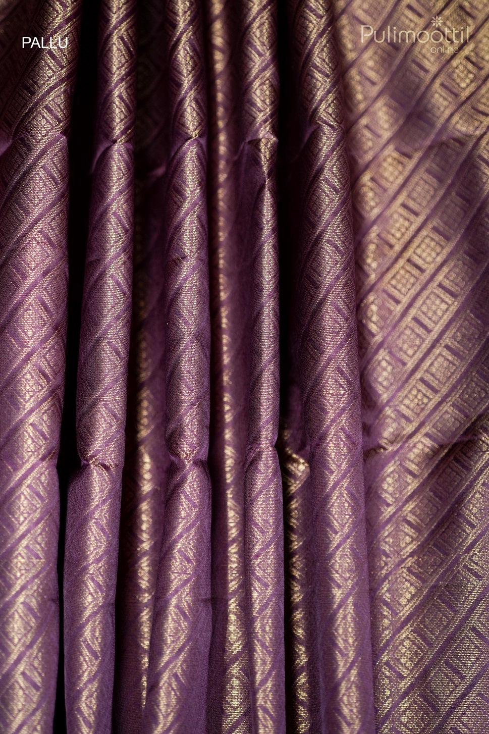Dark Purple Colour Kanchipuram Soft Silk Saree