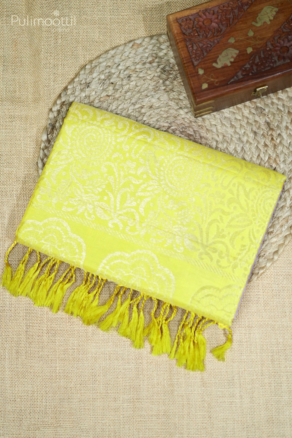 Lavender Colour Kanchipuram Soft Silk Saree