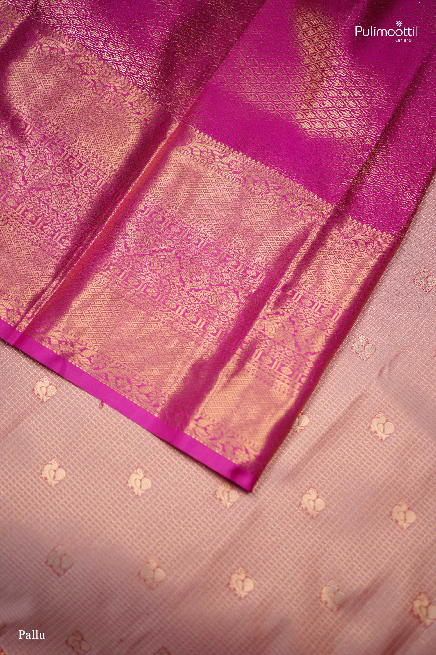 Peach Colour Art Silk Saree.