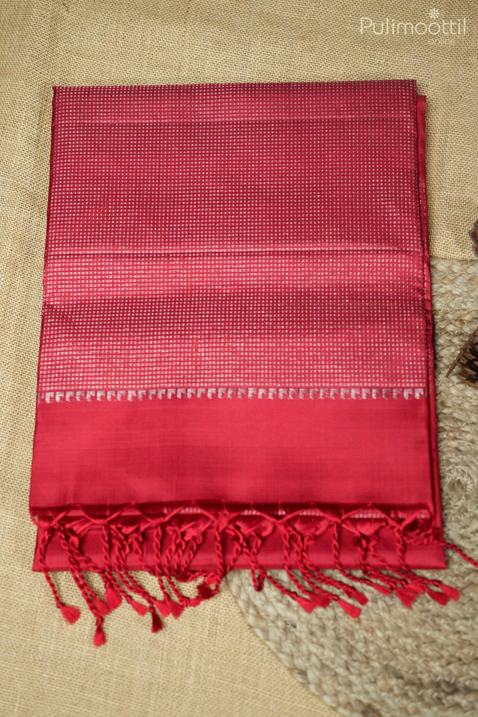 Red Colour Soft Silk Saree