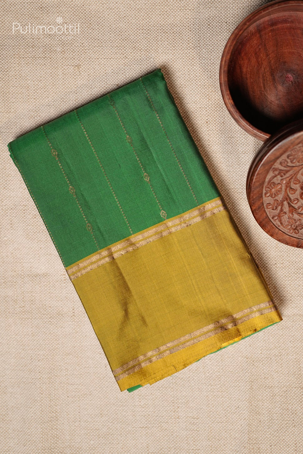 Green Colour Soft Silk Kanchipuram Saree