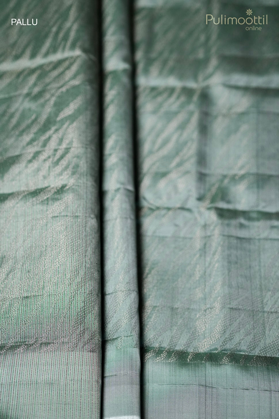 Green-colored Kanchipuram soft silk saree