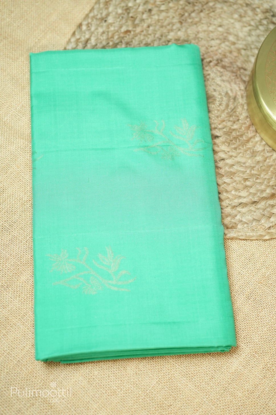 Mint Green Colour Kanchipuram Soft Silk Saree