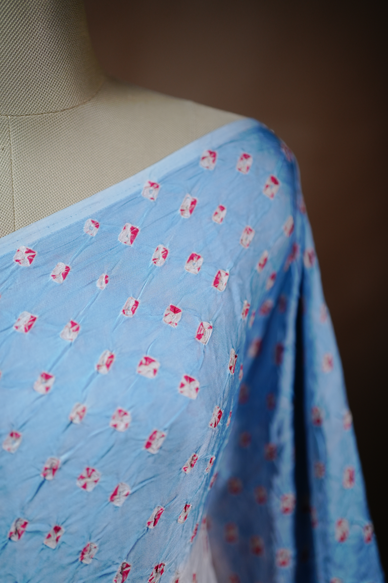 Double Shaded Bhandhini Modal Silk Saree