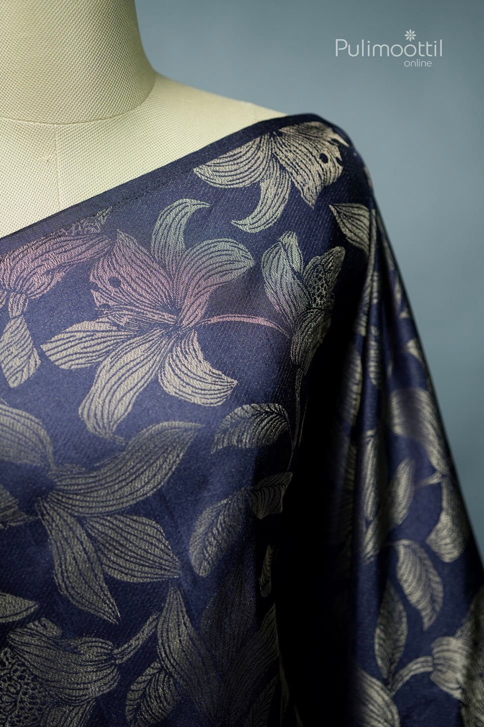 Dark Blue Colour Fancy Saree