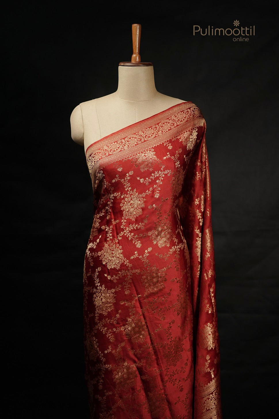 Red Colour Banarasi Silk Saree