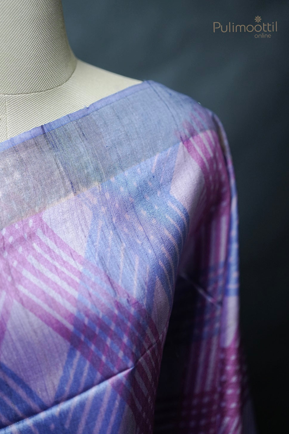 Multishaded Tussar Silk Saree