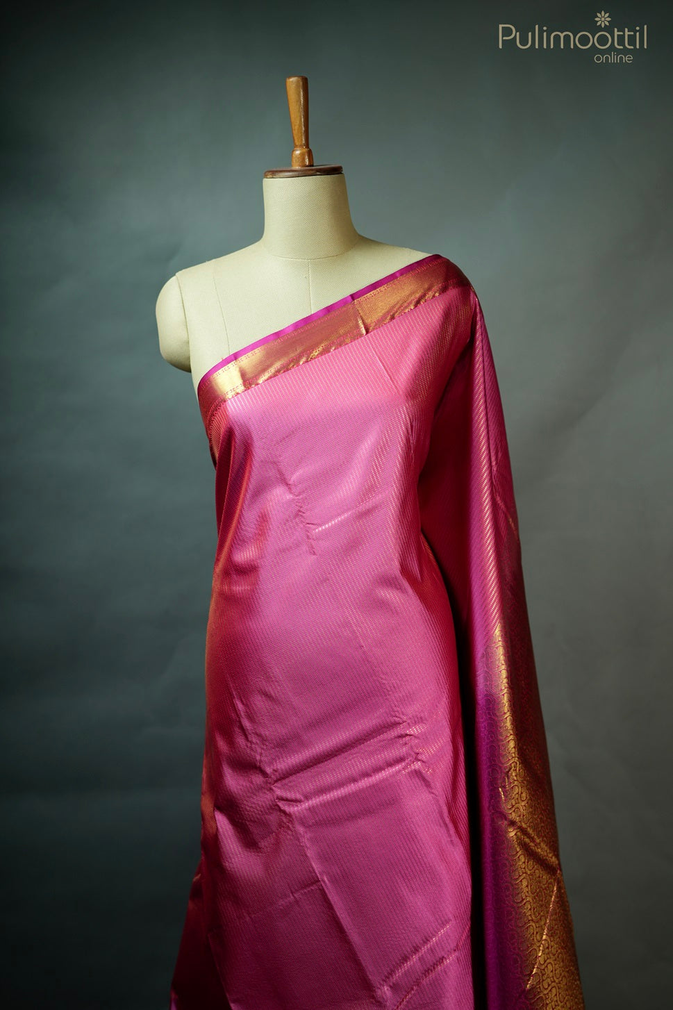 Pastel Pink Colour Semi Silk Saree