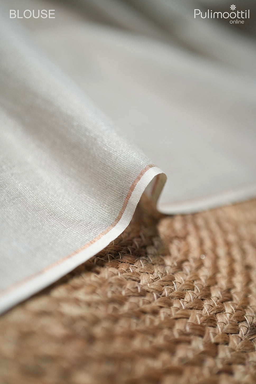 Light ash color soft Tussar silk saree