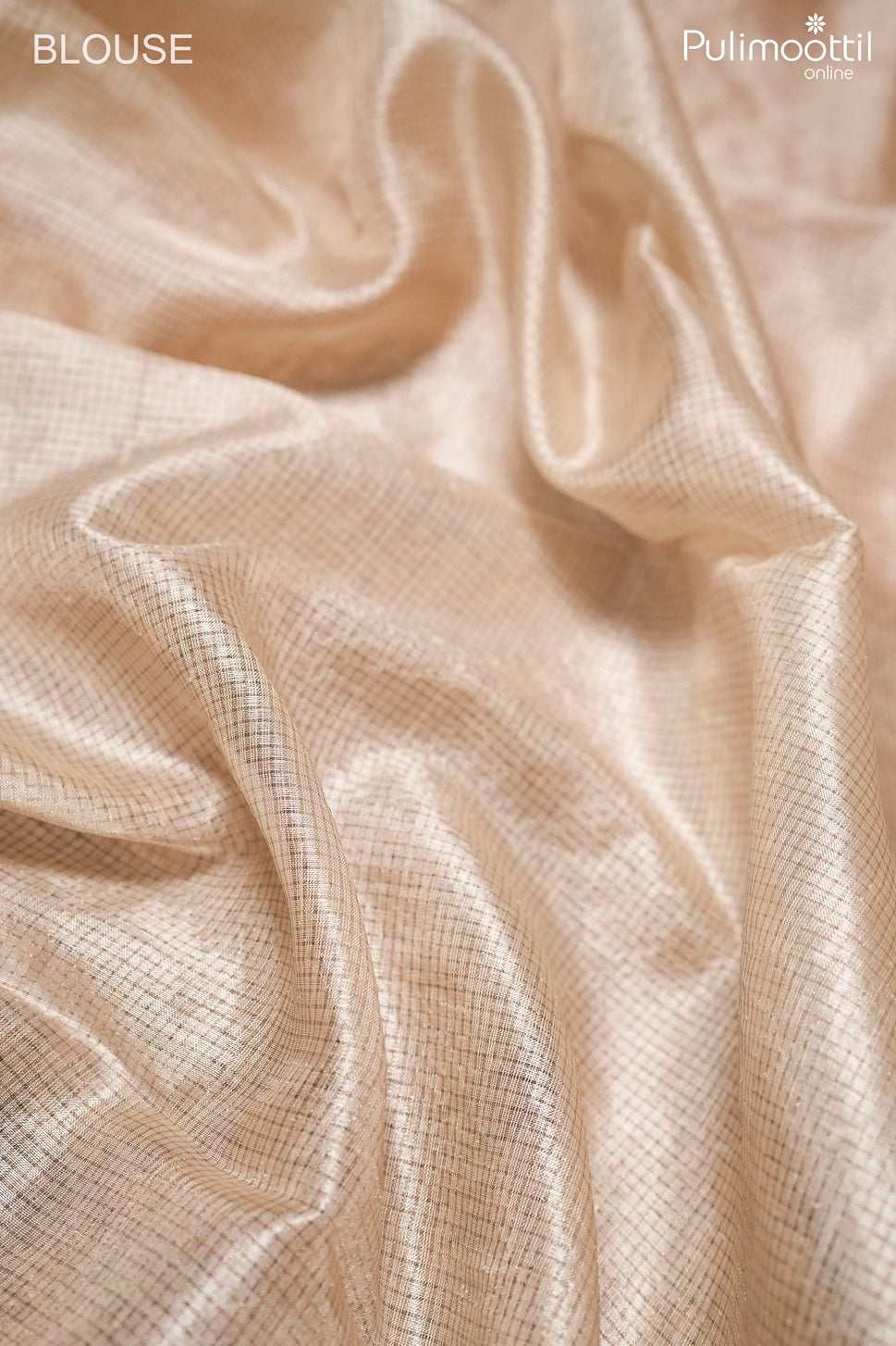 Ivory color Tussar silk saree