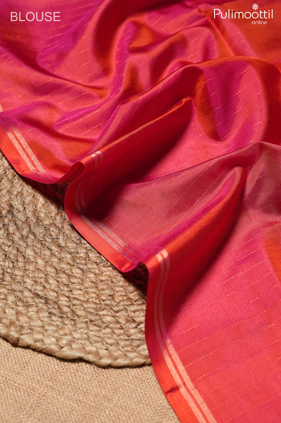 Ivory color Kanchipuram soft silk saree