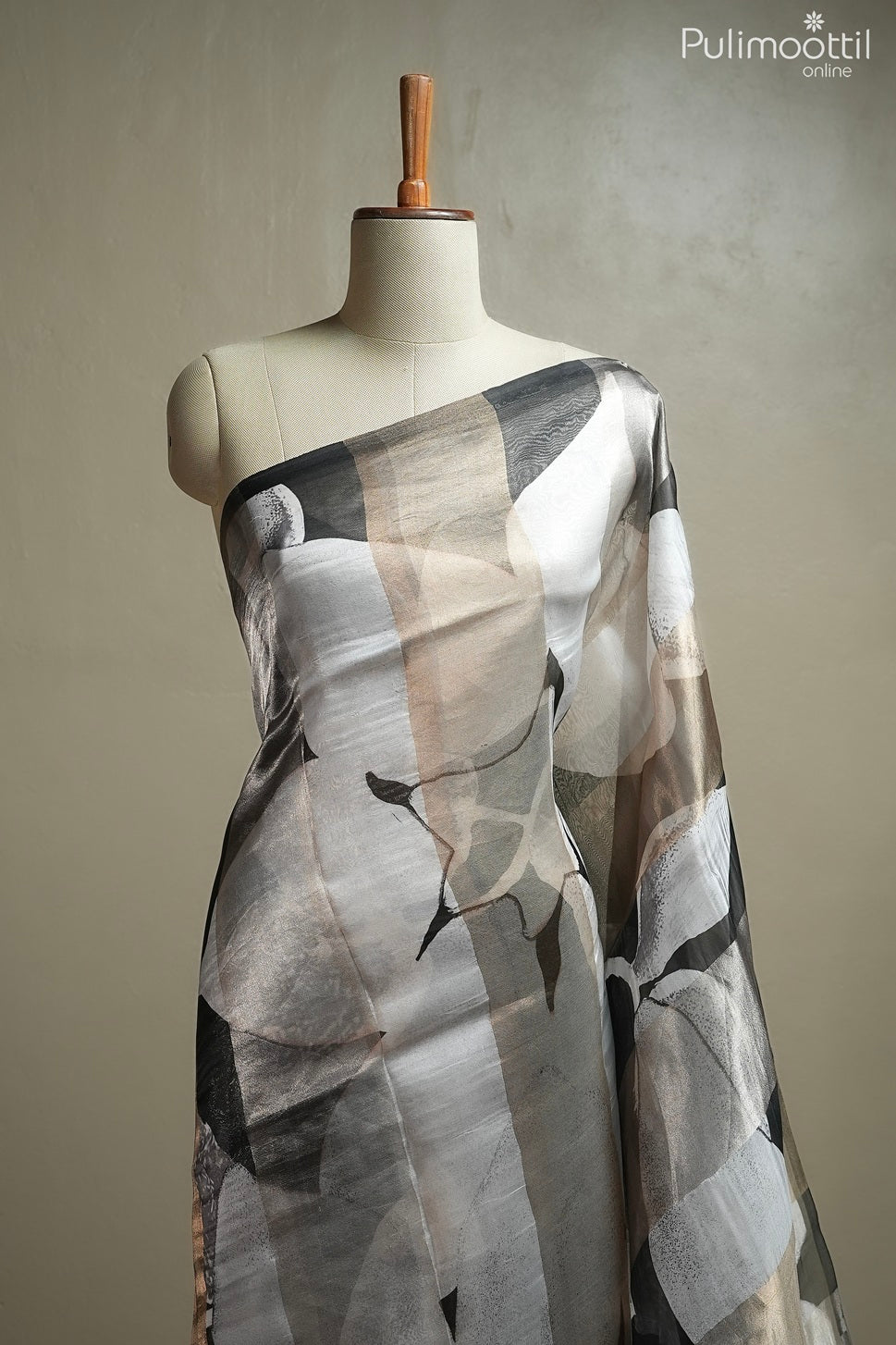 Multicolor organza fancy saree