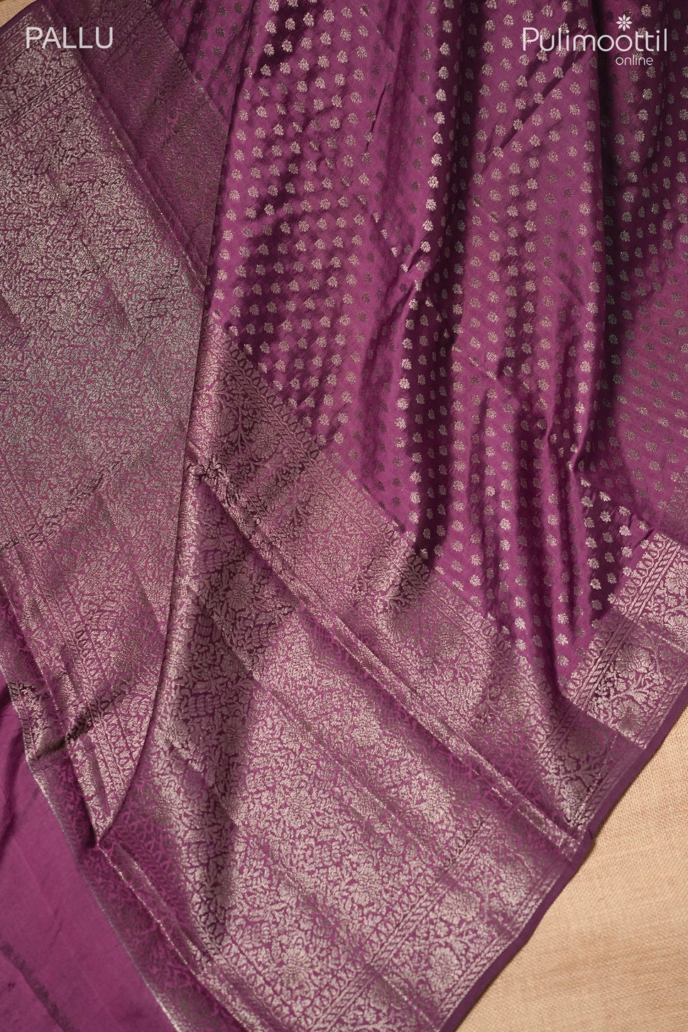 Wine color Chiniya silk saree