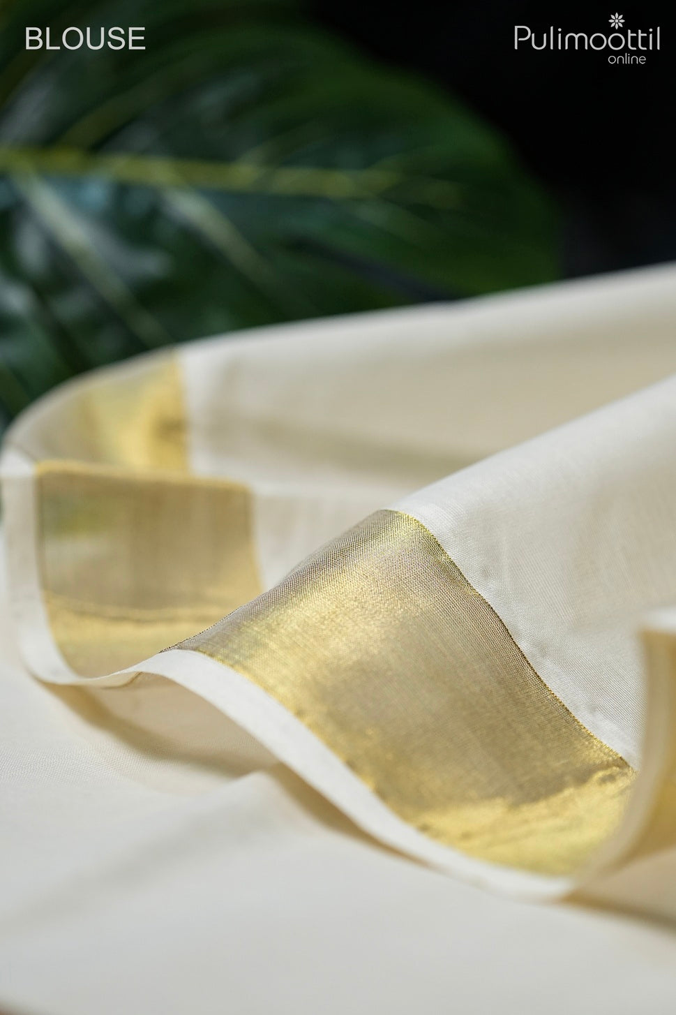 Off white color Kerala traditional set saree