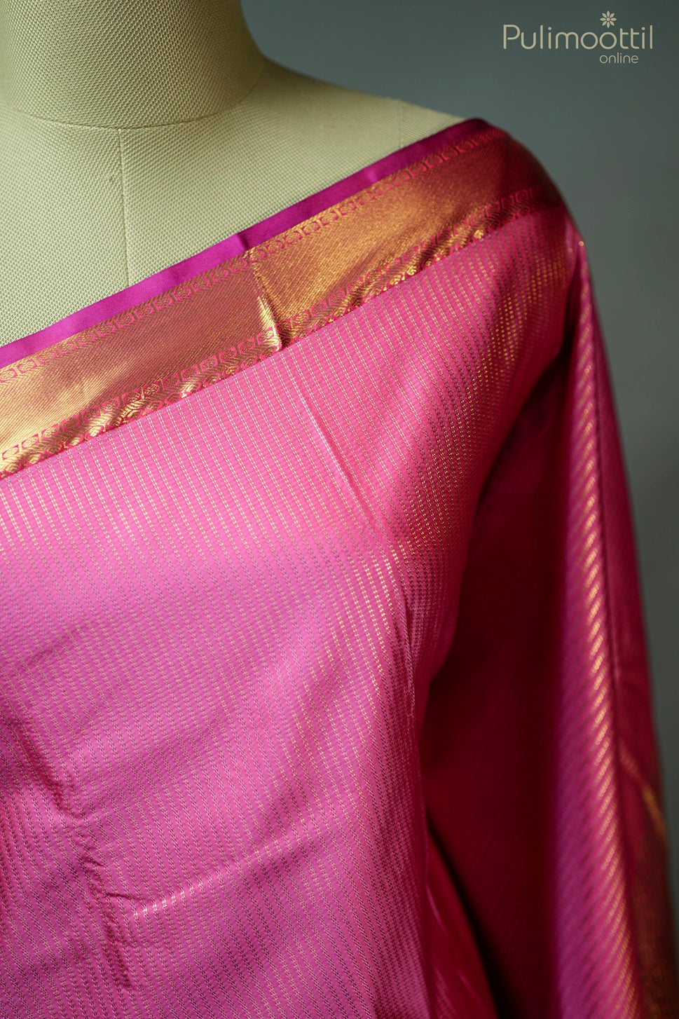 Pastel Pink Colour Semi Silk Saree