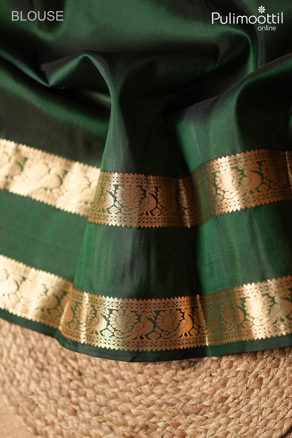 Violet pinkish color Kanchipuram designer saree