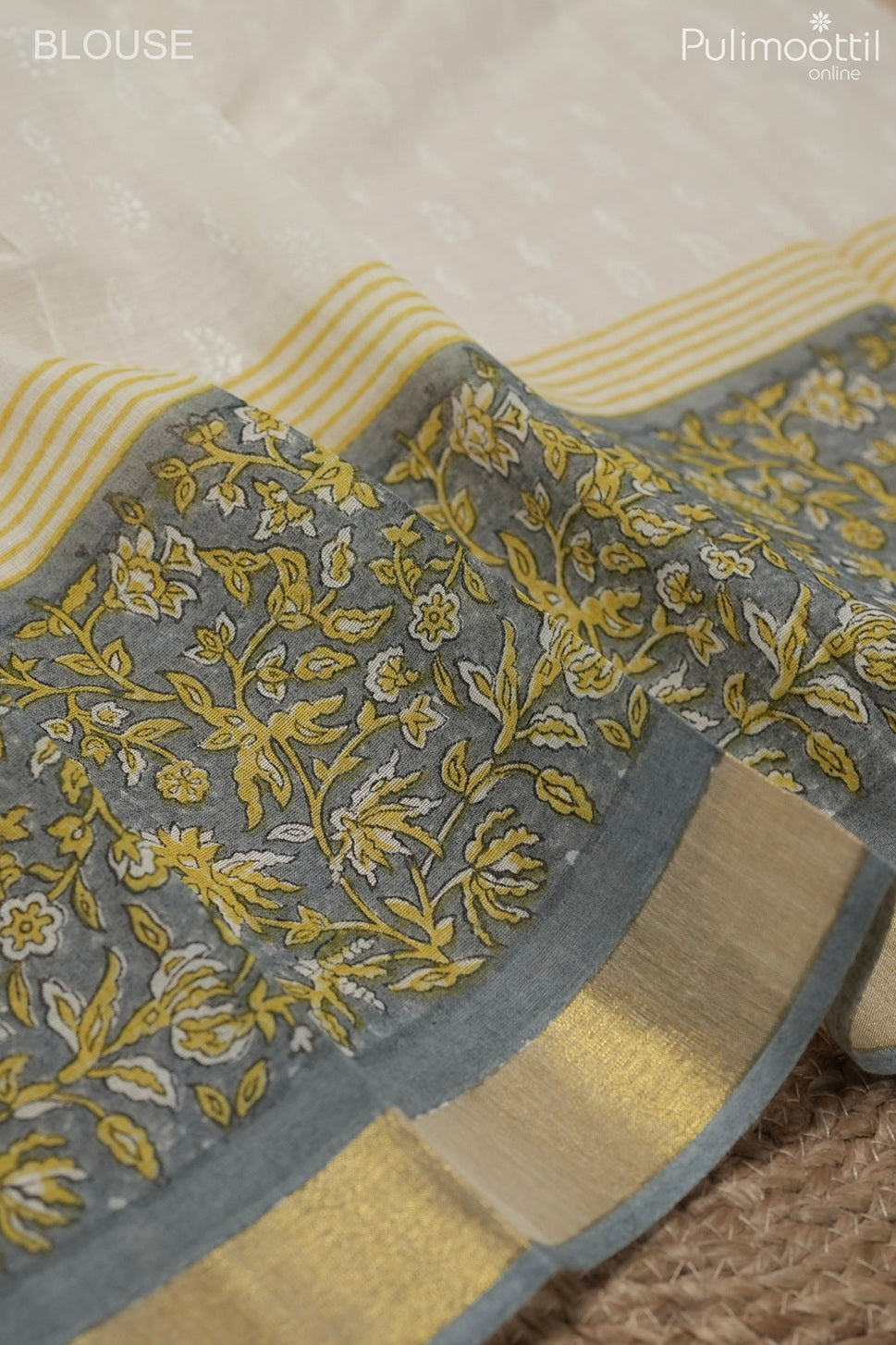 Kerala traditional cotton set saree