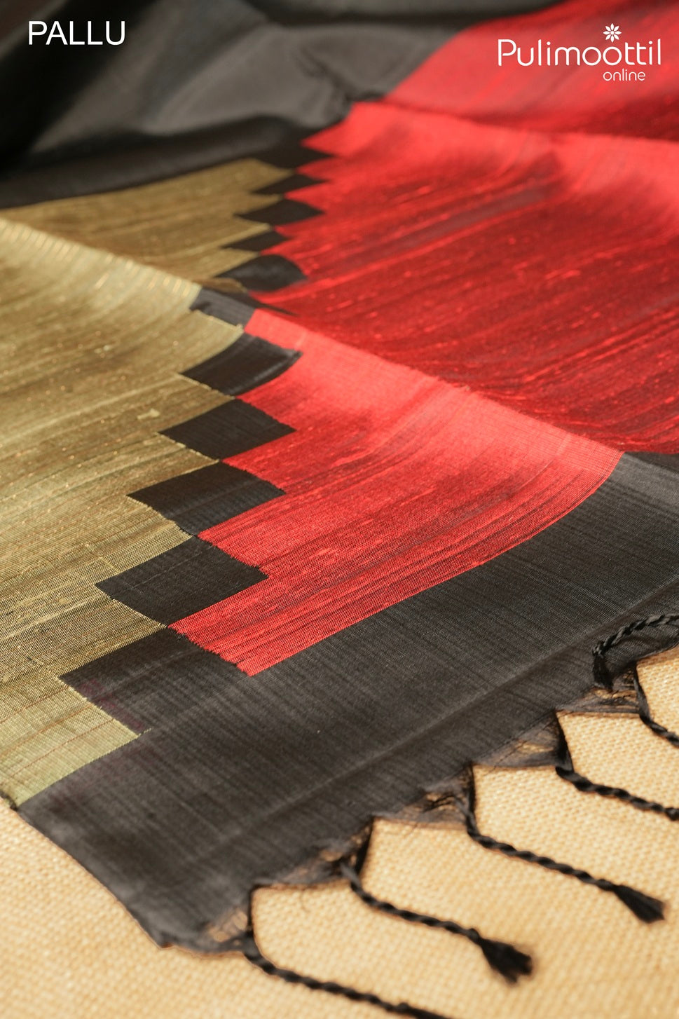 Black color Kanchipuram soft silk saree