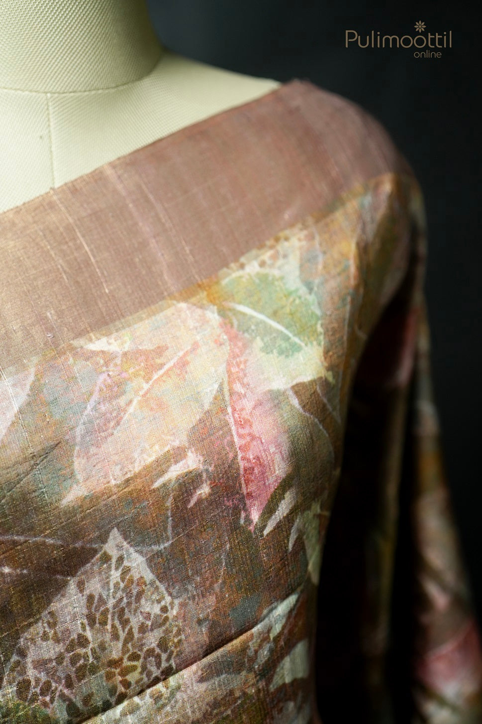 Multicolour Printed Jute Silk Saree