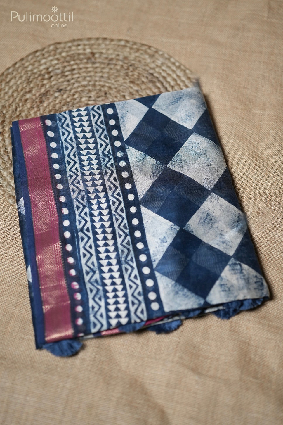 Multicolor Chanderi Saree