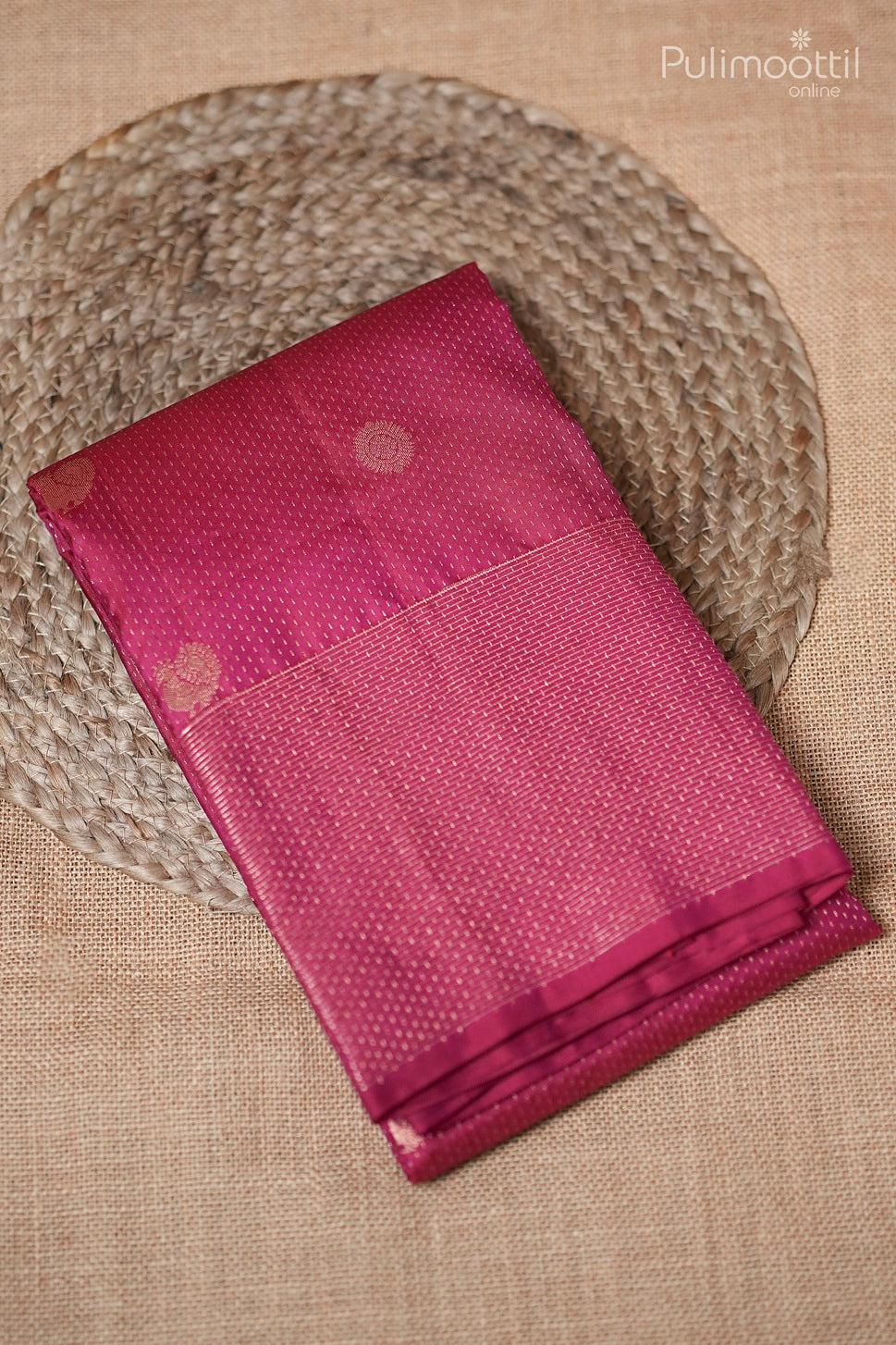 Pink Colour Kanchipuram Designer Saree
