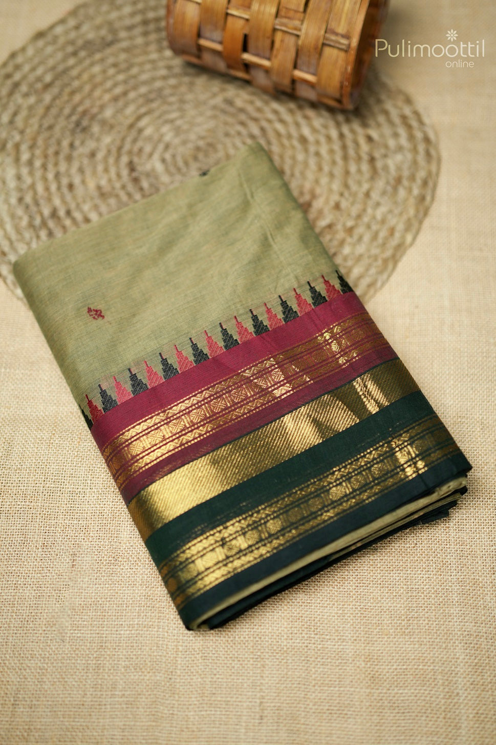 Chikoo Colour Kalyani Cotton Saree