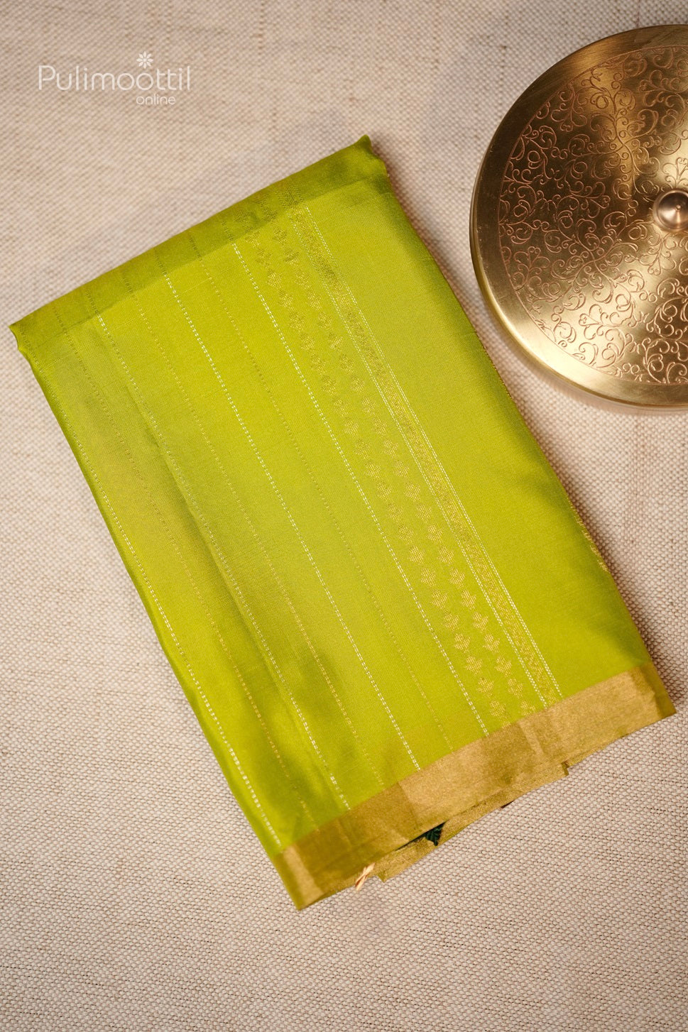 Parrot Green Colour Kanchipuram Silk Saree