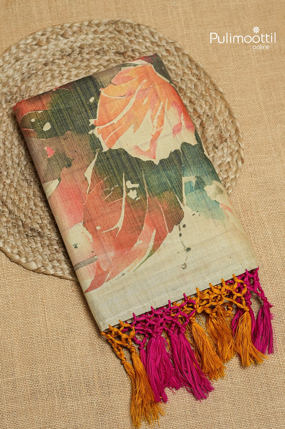 Kerala Traditional Golden Tissue Set Saree
