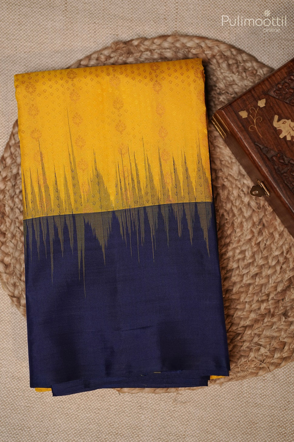 Yellow Colour Kanchipuram Soft Silk Saree