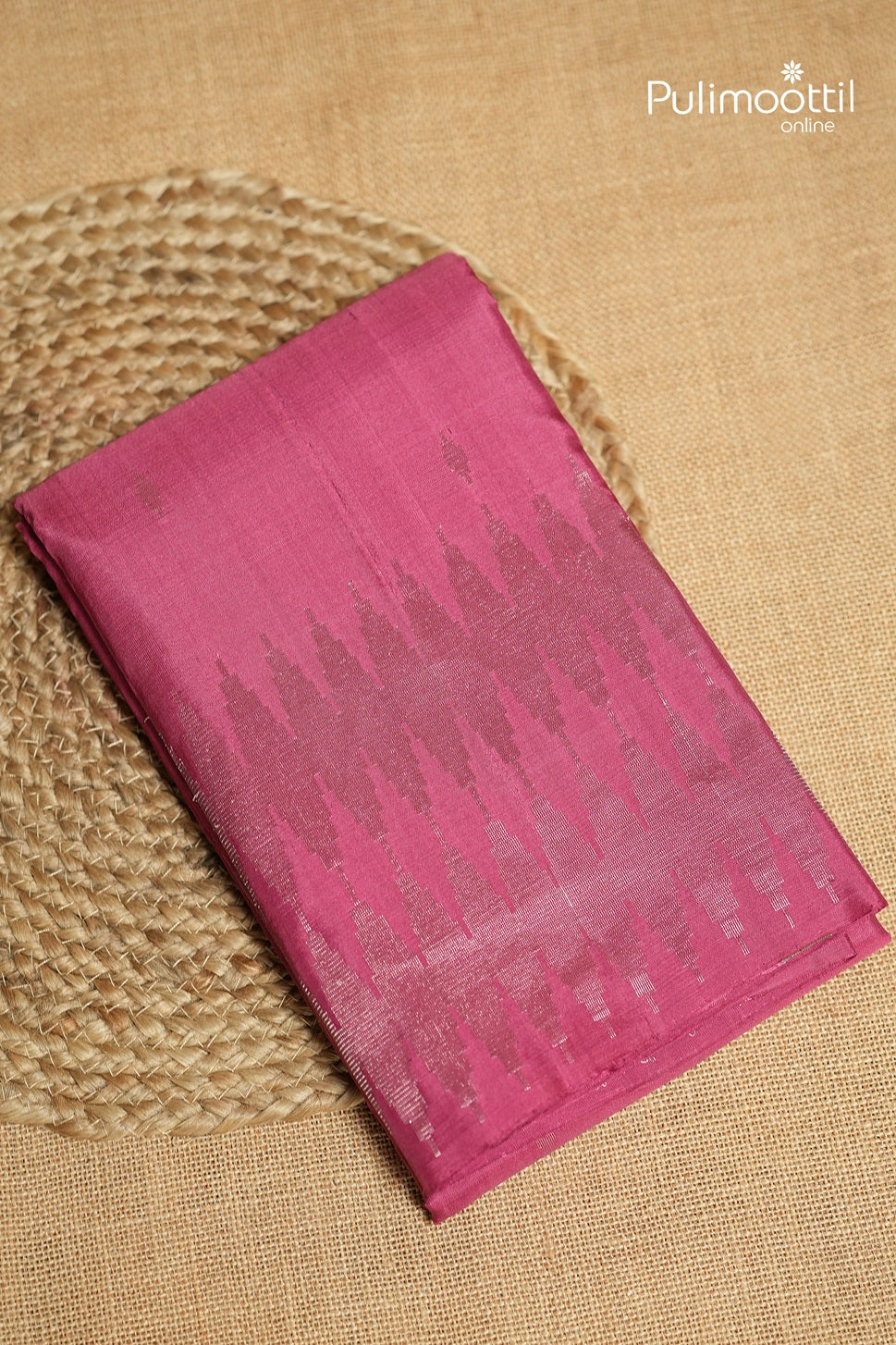 Onion Pink Colour Kanchipuram Designer Saree
