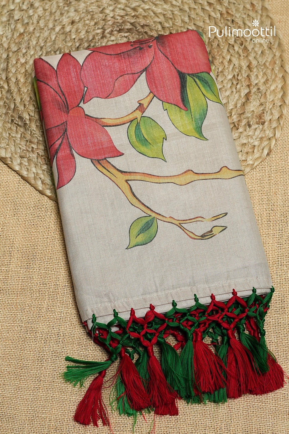 Kerala Traditional Rose Gold Set Saree