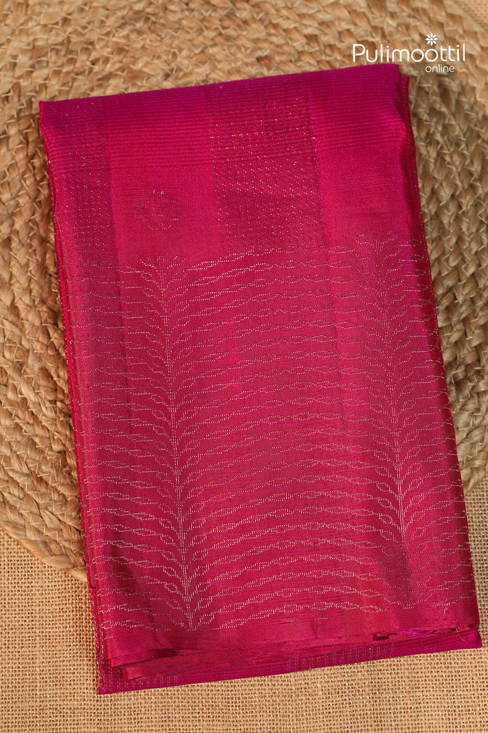Rani Pink Colour Kanchipuram Designer Saree