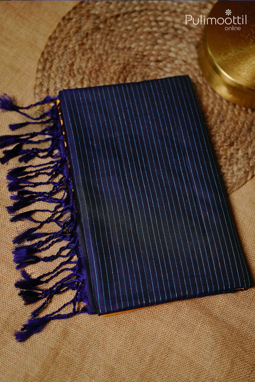 Mustard yellow color Kanchipuram soft silk saree