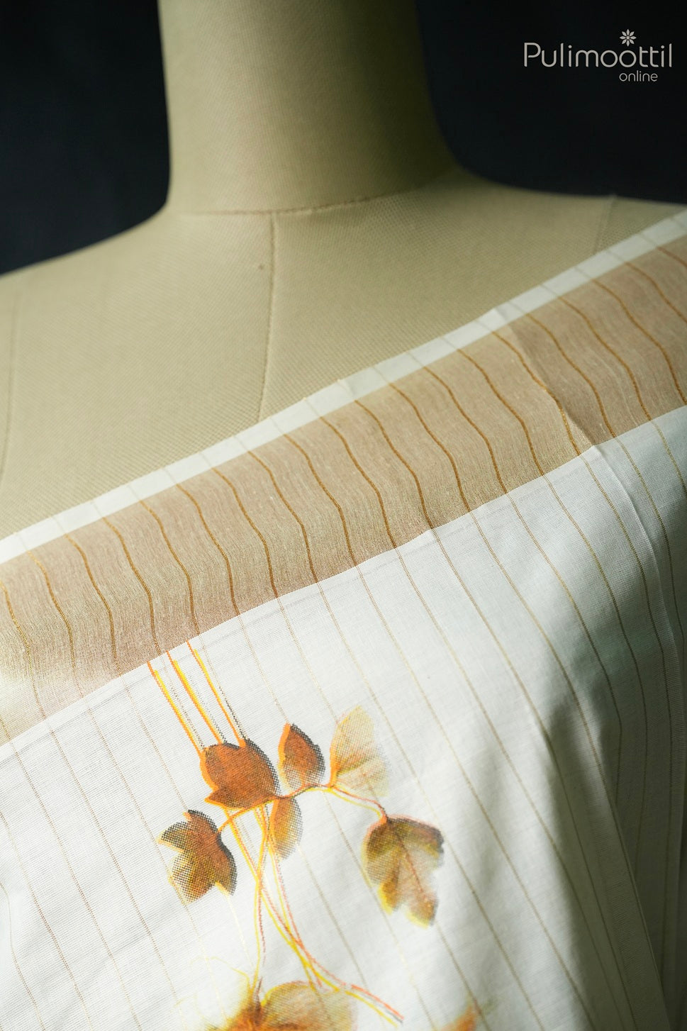 Kerala traditional floral print set saree