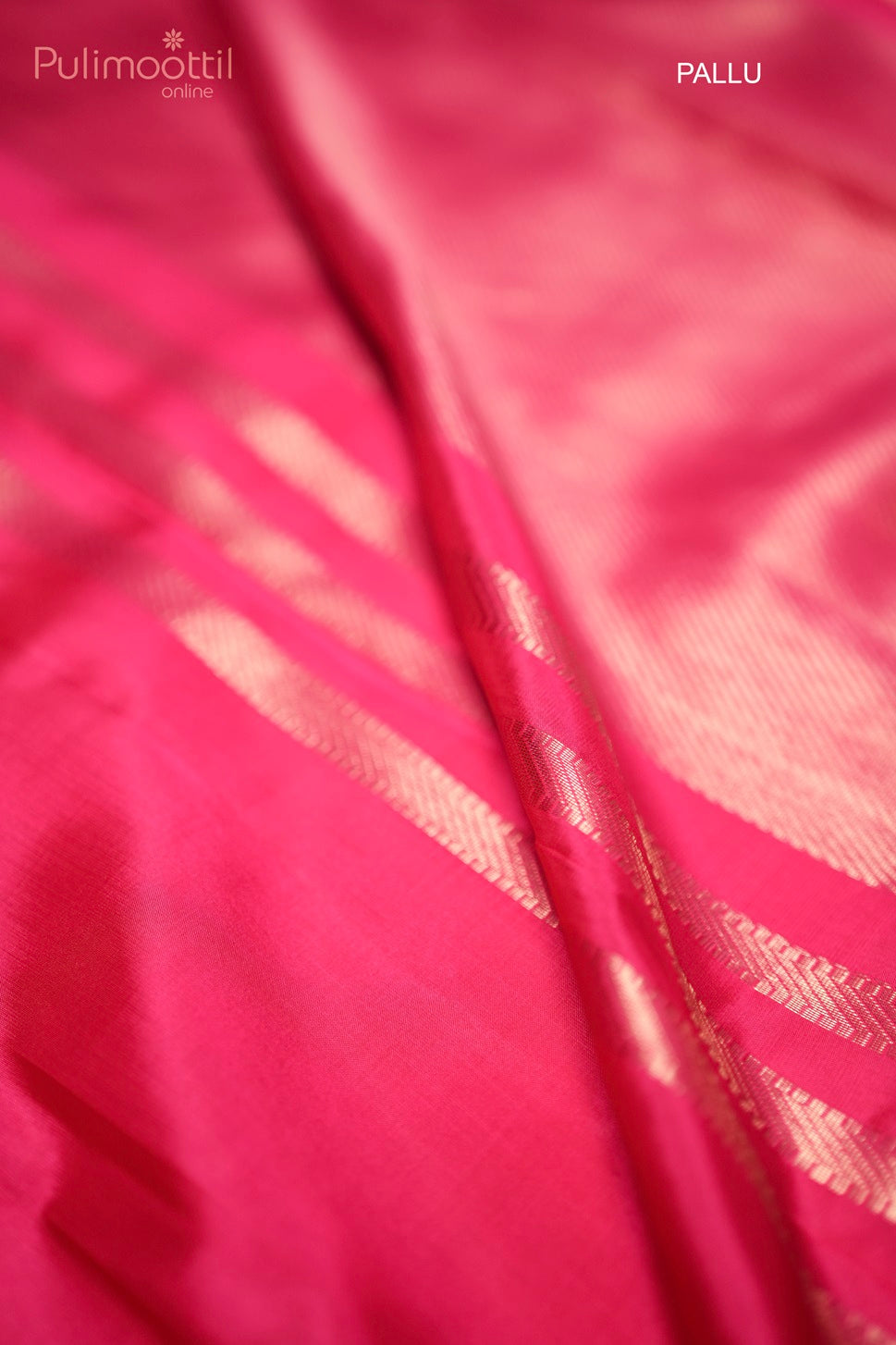 Rani Pink Colour Semi Kanchipuram Saree