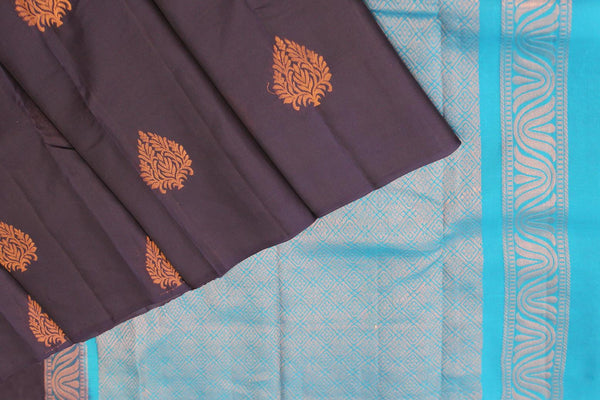 Navy Blue Colour, Kanchipuram Silk Saree.